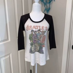 The Beatles 3/4 sleeve top